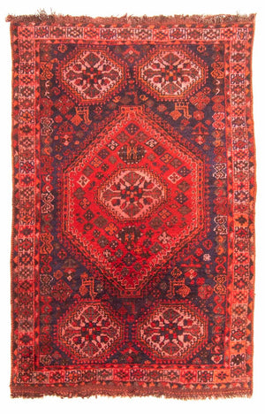 Persisk tæppe - Nomadisk - 189 x 139 cm - rød