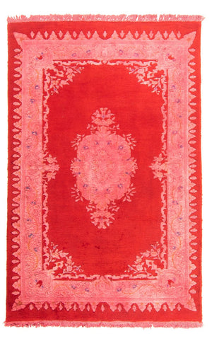 Kina Tæppe - 204 x 136 cm - rød