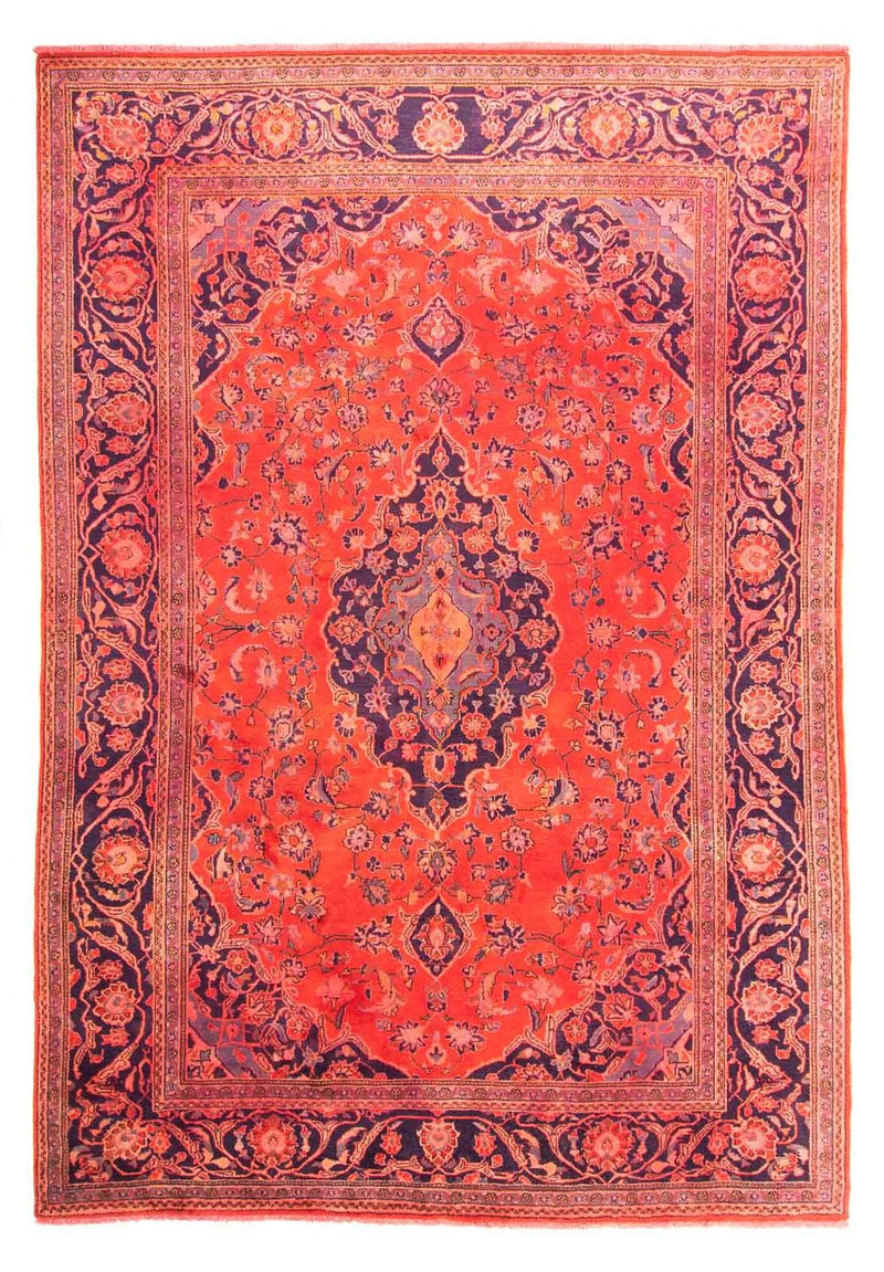 Persisk tæppe - Keshan - 277 x 170 cm - lysrød
