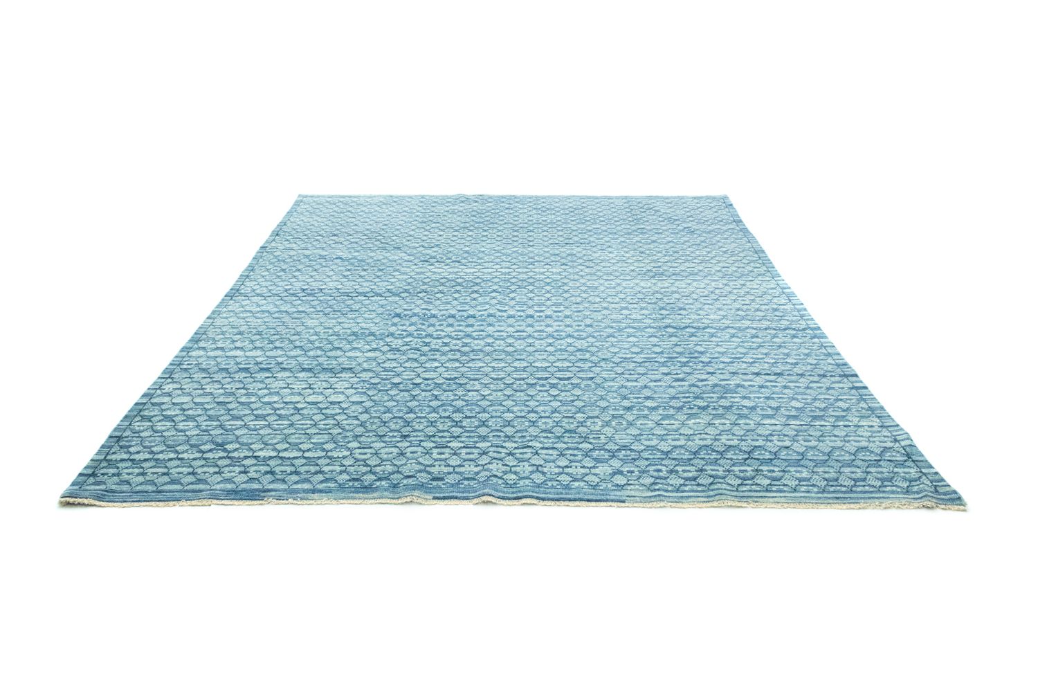 Designer tæppe - 285 x 237 cm - lyseblå
