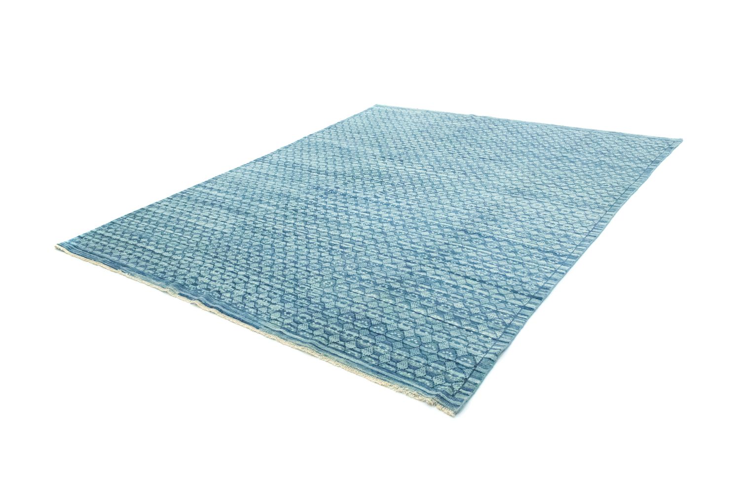Designer tæppe - 285 x 237 cm - lyseblå