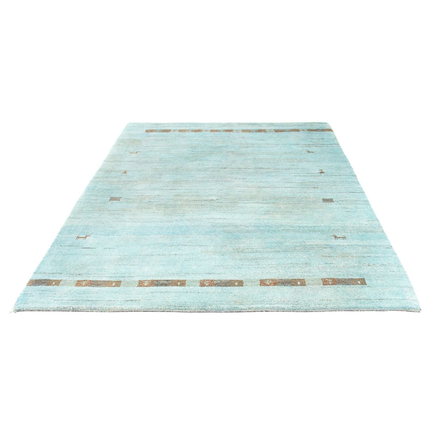 Gabbeh-tæppe - Indus - 237 x 170 cm - lyseblå