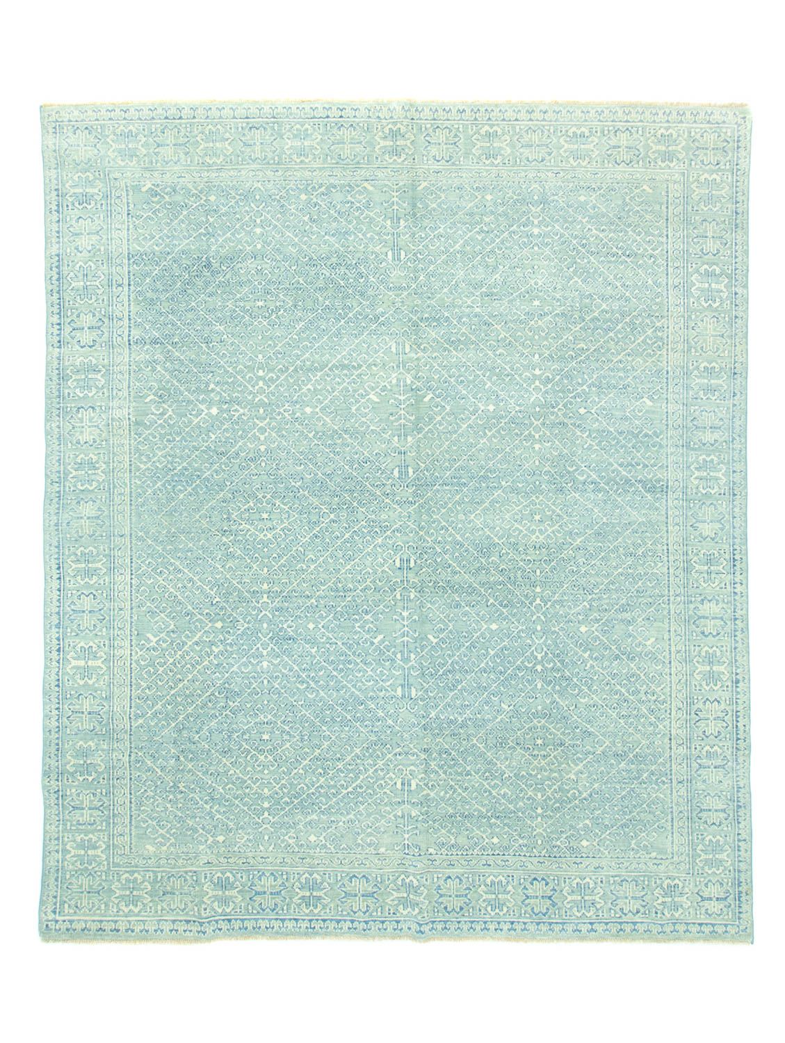 Designer tæppe - 301 x 258 cm - lyseblå