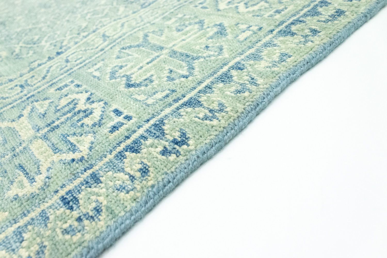 Designer tæppe - 301 x 258 cm - lyseblå