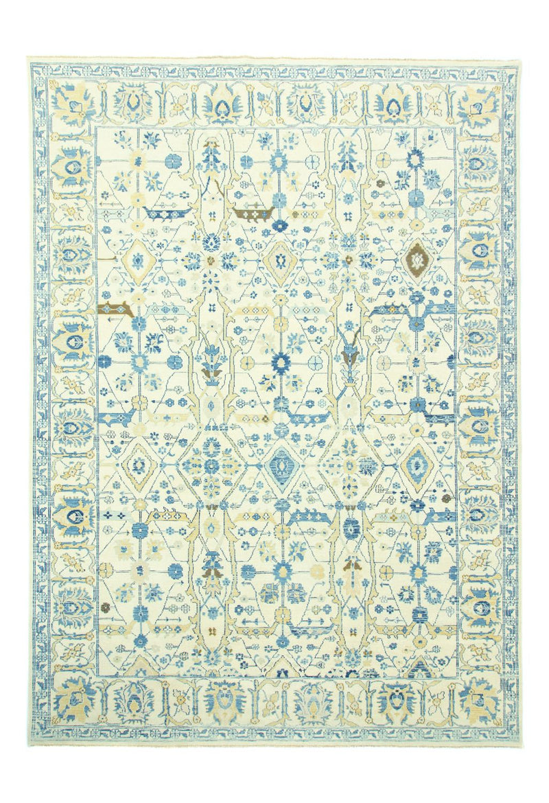 Designer tæppe - 434 x 310 cm - lyseblå