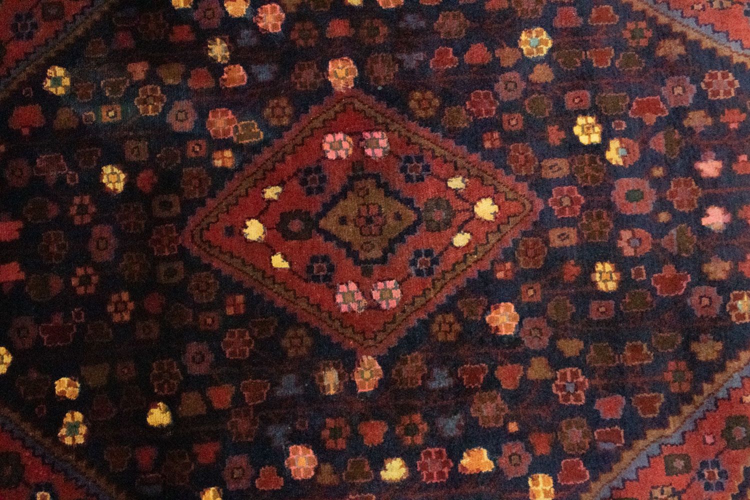 Persisk tæppe - Nomadisk - 174 x 125 cm - blå