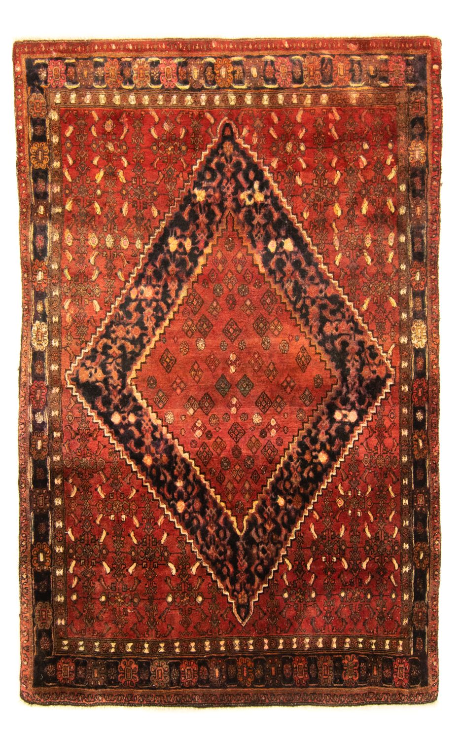Persisk tæppe - Bijar - 206 x 135 cm - orange