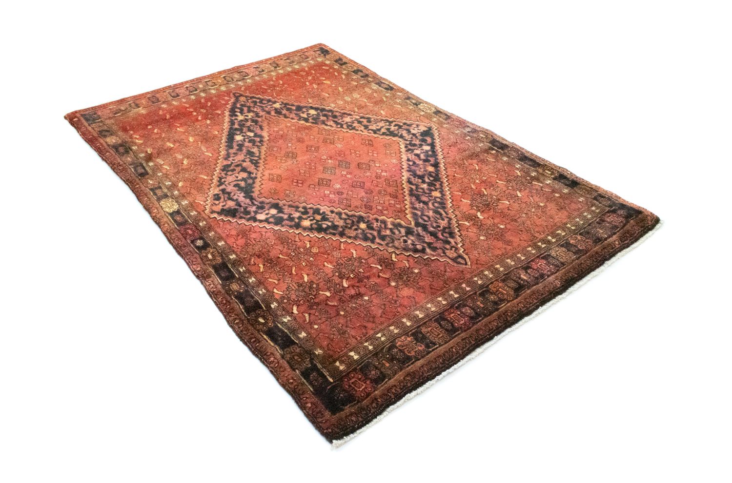Persisk tæppe - Bijar - 206 x 135 cm - orange
