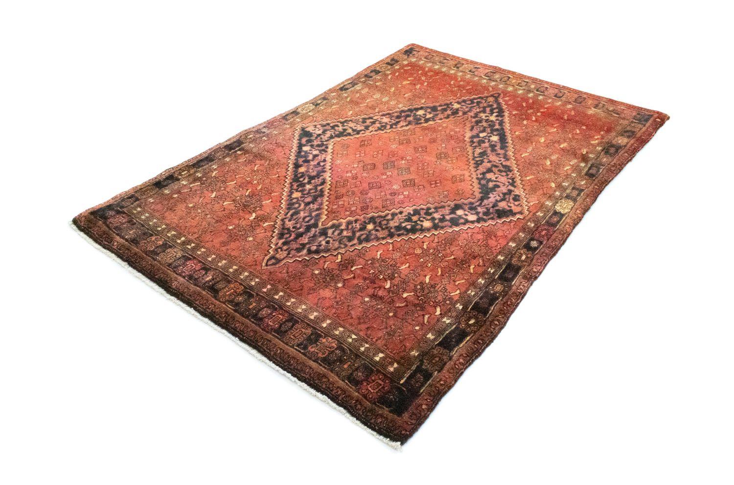 Persisk tæppe - Bijar - 206 x 135 cm - orange