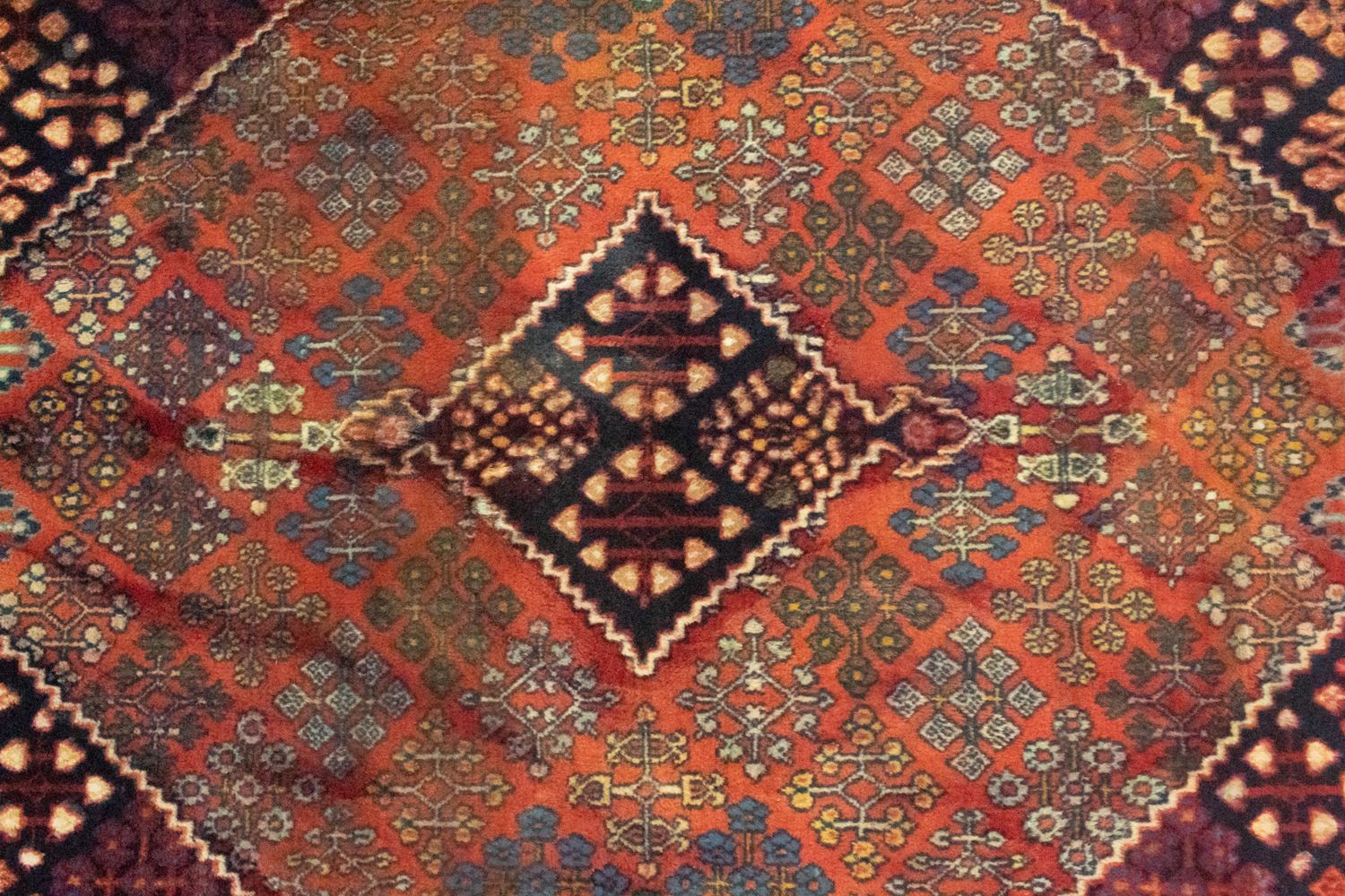Persisk tæppe - Nomadisk - 150 x 103 cm - orange