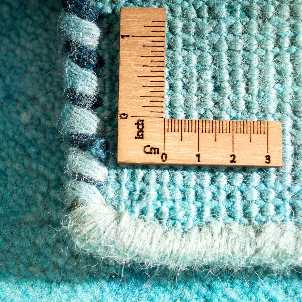 Gabbeh-tæppe - Indus - 197 x 129 cm - turkis