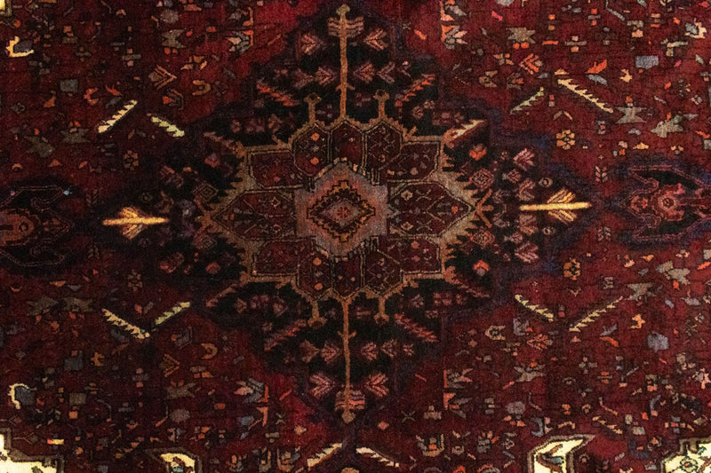 Persisk tæppe - Bijar - 244 x 146 cm - rød