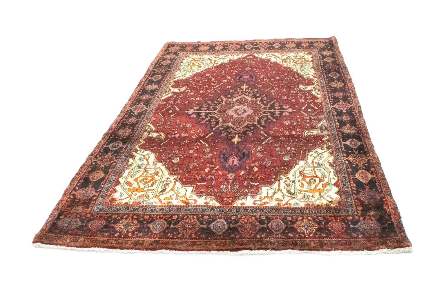Persisk tæppe - Bijar - 244 x 146 cm - rød