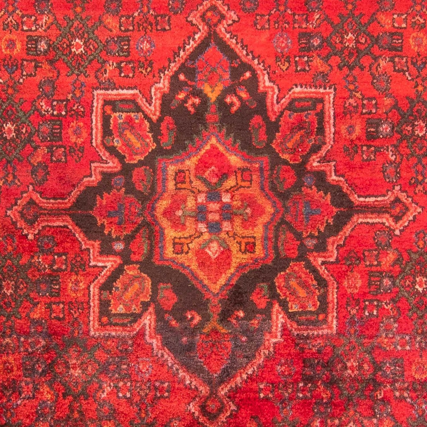 Persisk tæppe - Nomadisk - 302 x 214 cm - mørkerød