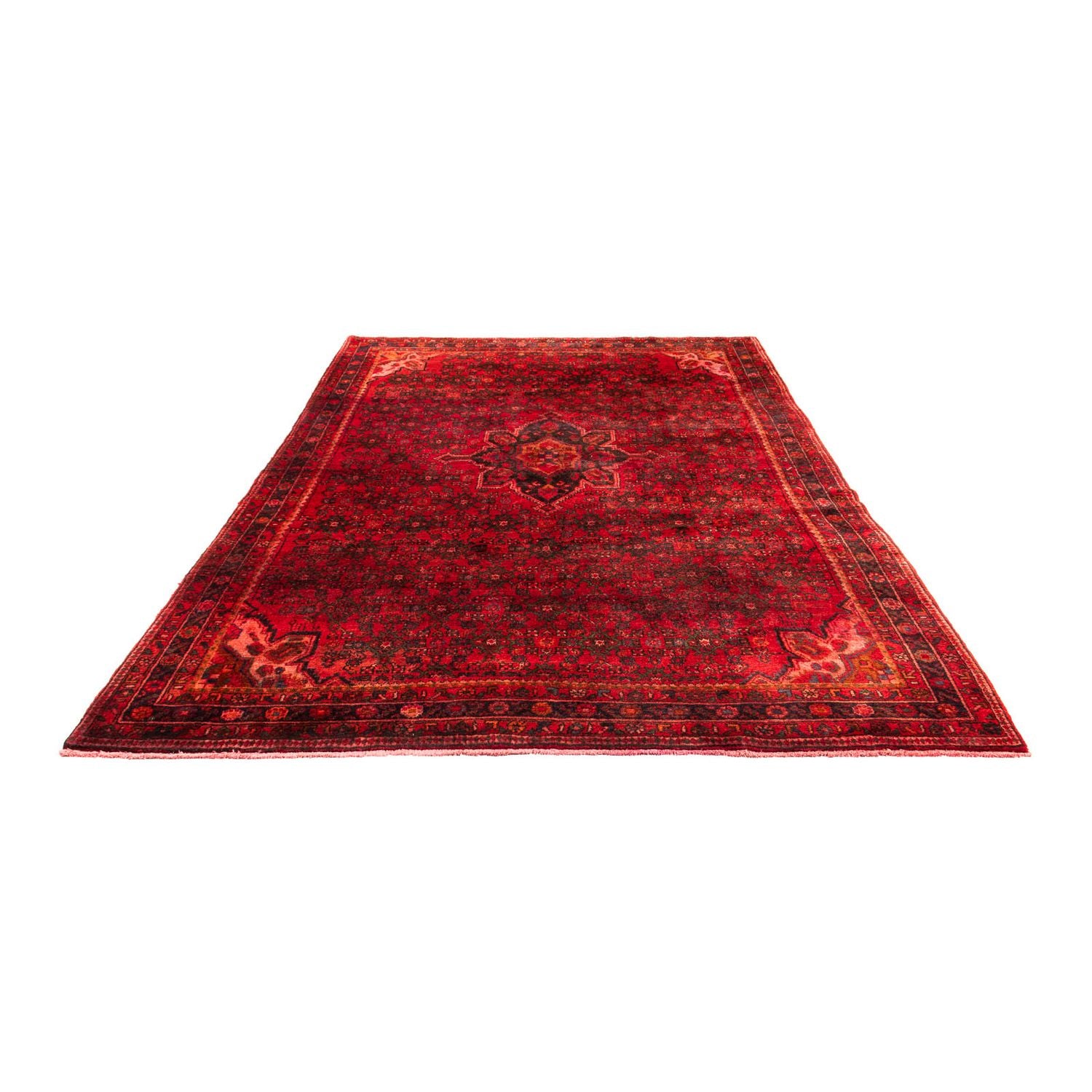 Persisk tæppe - Nomadisk - 302 x 214 cm - mørkerød