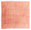 Viskose tæppe firkantet  - 197 x 197 cm - flerfarvet