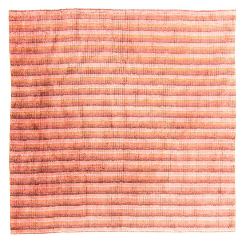 Viskose tæppe firkantet  - 197 x 197 cm - flerfarvet