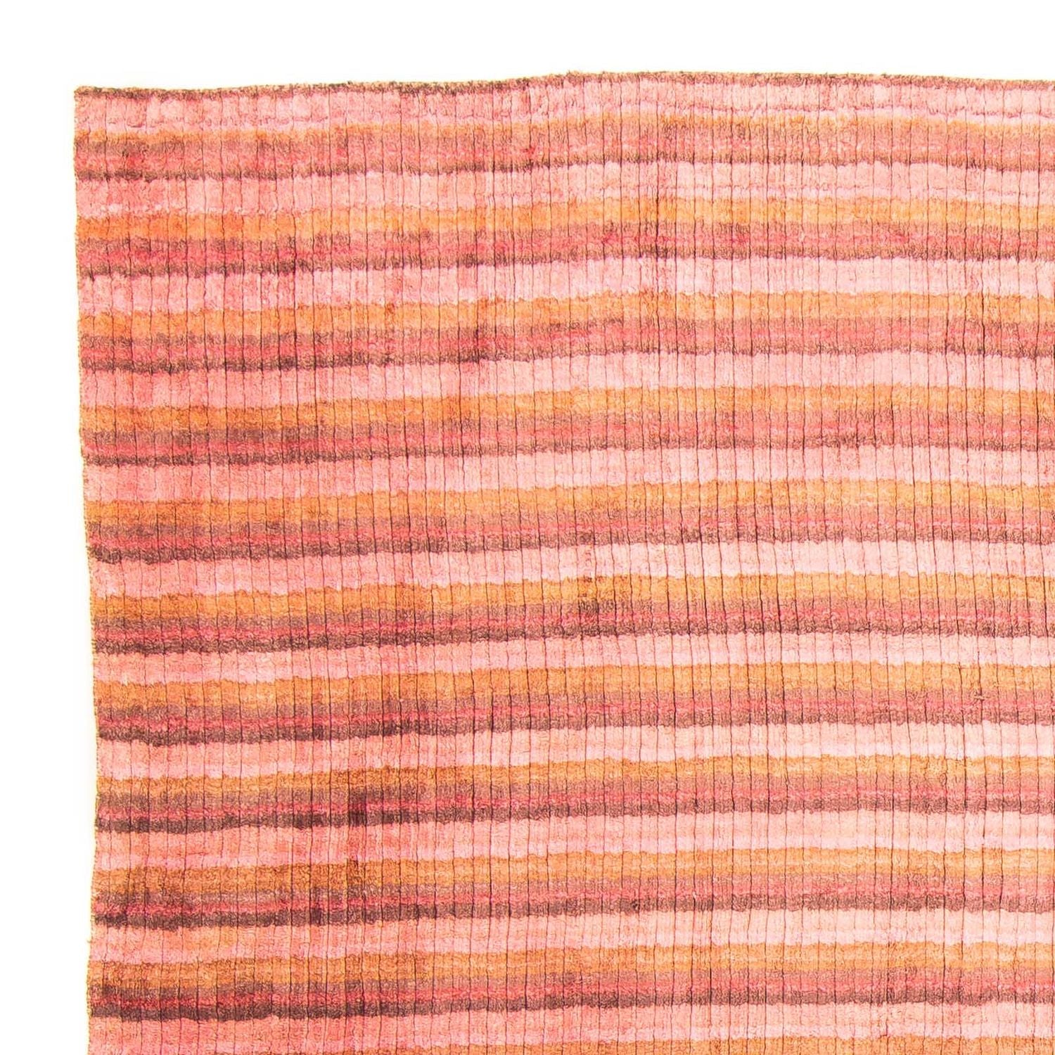 Viskose tæppe firkantet  - 197 x 197 cm - flerfarvet