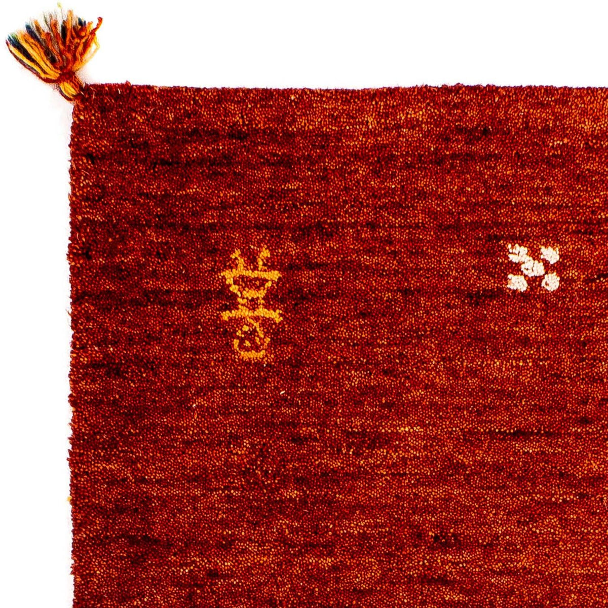 Gabbeh-tæppe - Indus - 90 x 60 cm - mørkerød