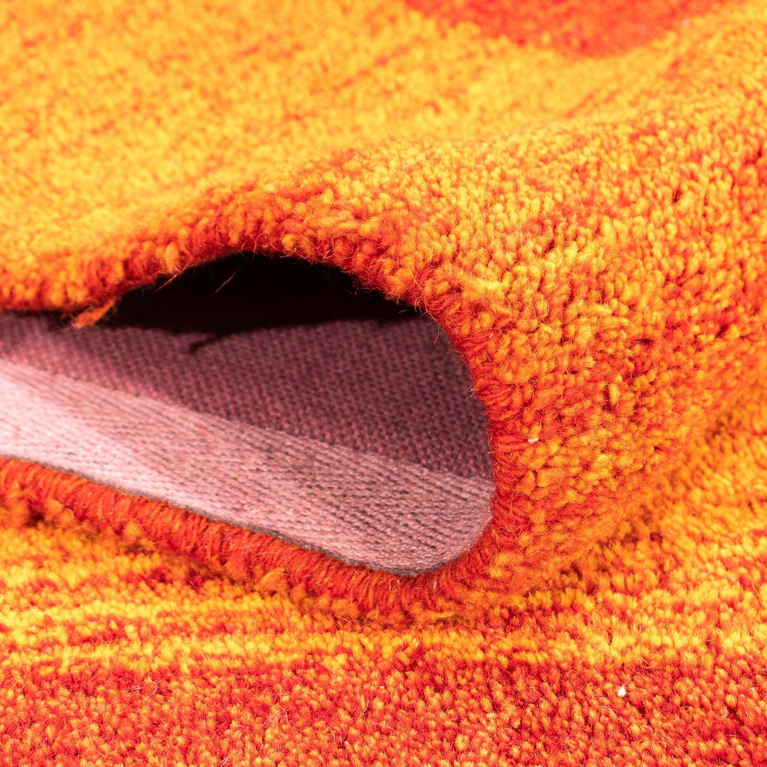 Uldtæppe - 226 x 160 cm - orange