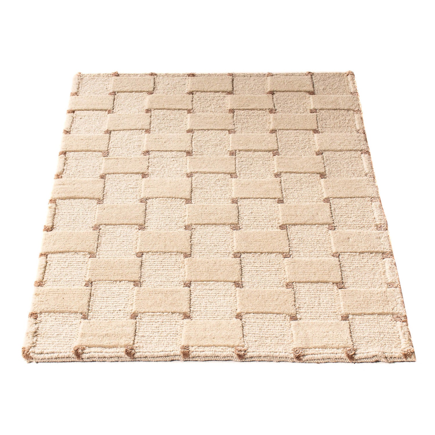 Nepal Tæppe - 90 x 60 cm - beige