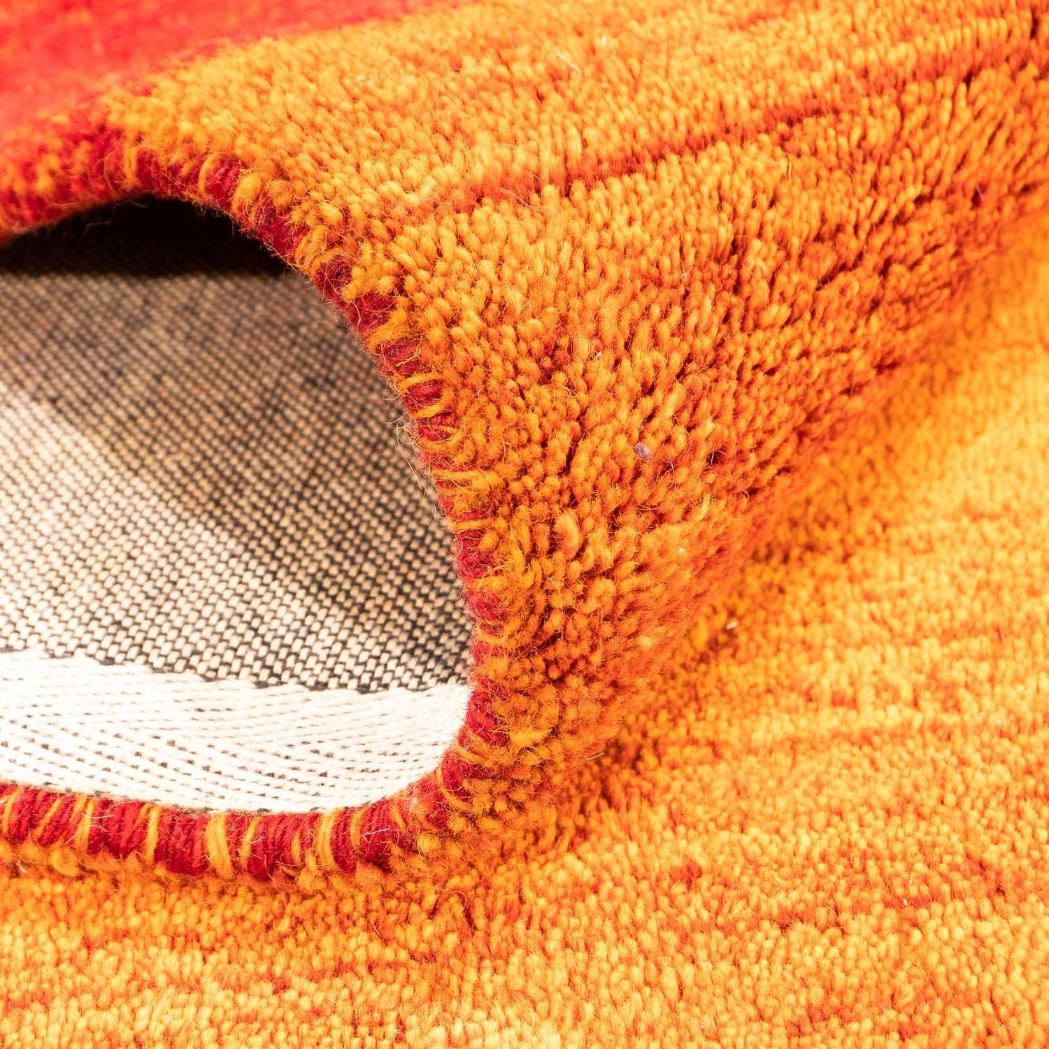 Uldtæppe - 233 x 160 cm - orange