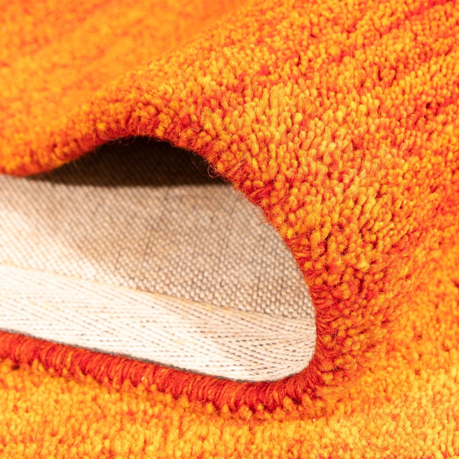 Uldtæppe - 225 x 162 cm - orange