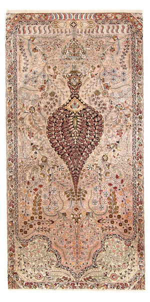 Løber Silketæppe - China Silk - 200 x 104 cm - laks
