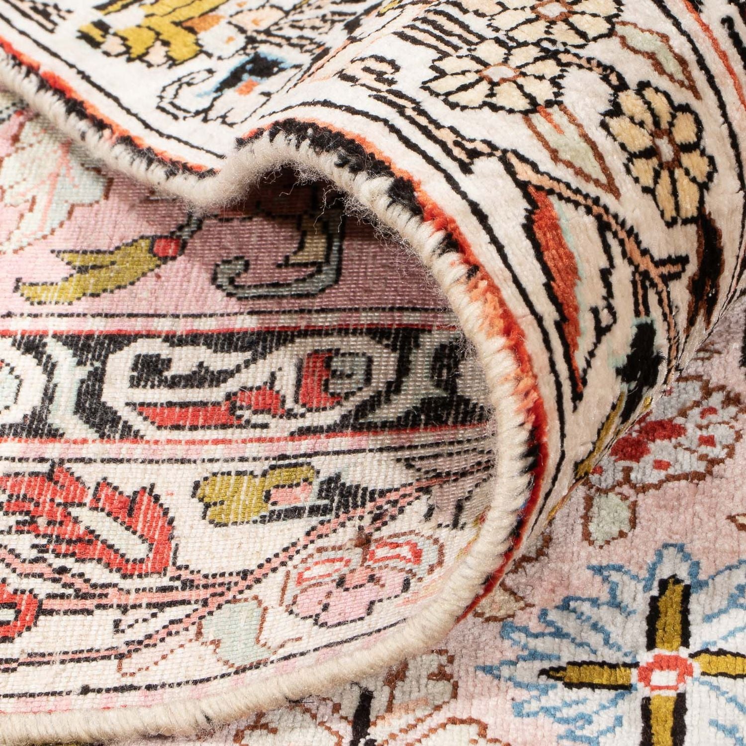 Løber Silketæppe - China Silk - 200 x 104 cm - laks