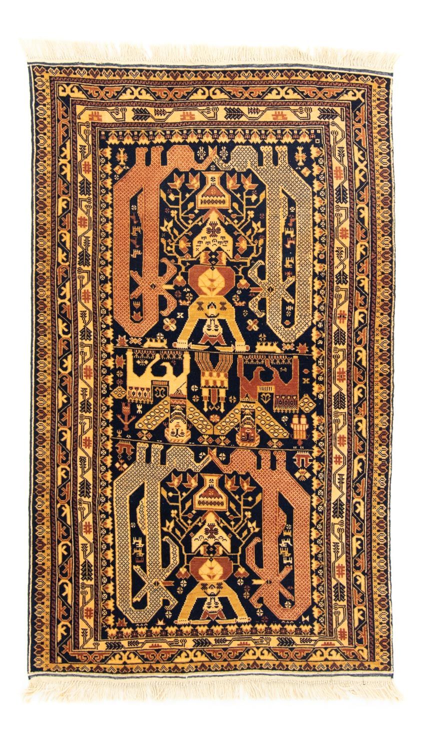 Afghansk tæppe - 153 x 87 cm - blå