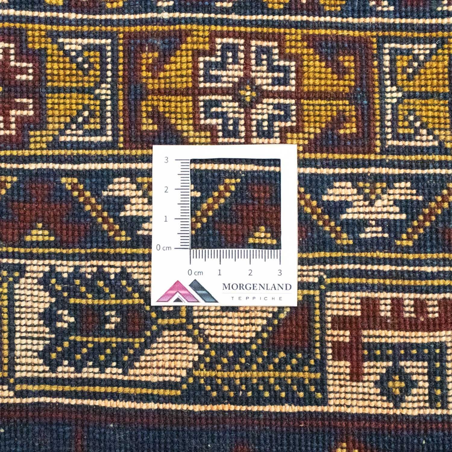 Afghansk tæppe - 195 x 128 cm - blå