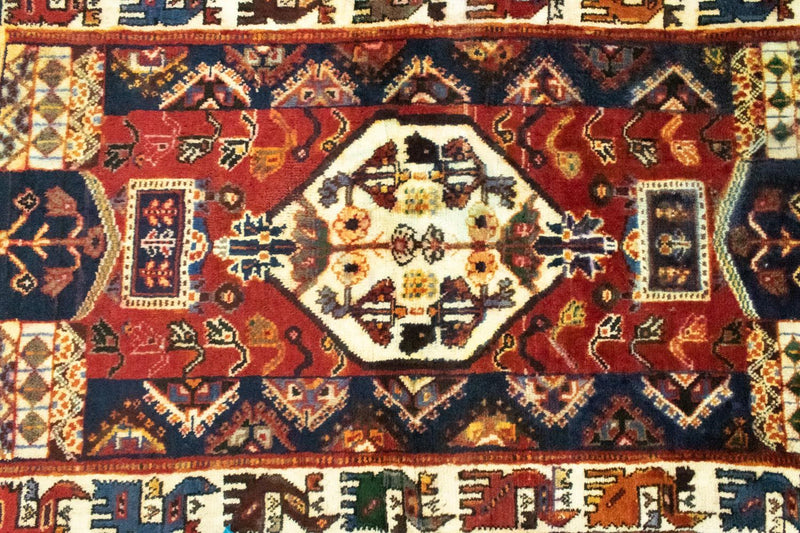 Persisk tæppe - Nomadisk - 146 x 91 cm - rød