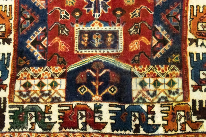 Persisk tæppe - Nomadisk - 146 x 91 cm - rød
