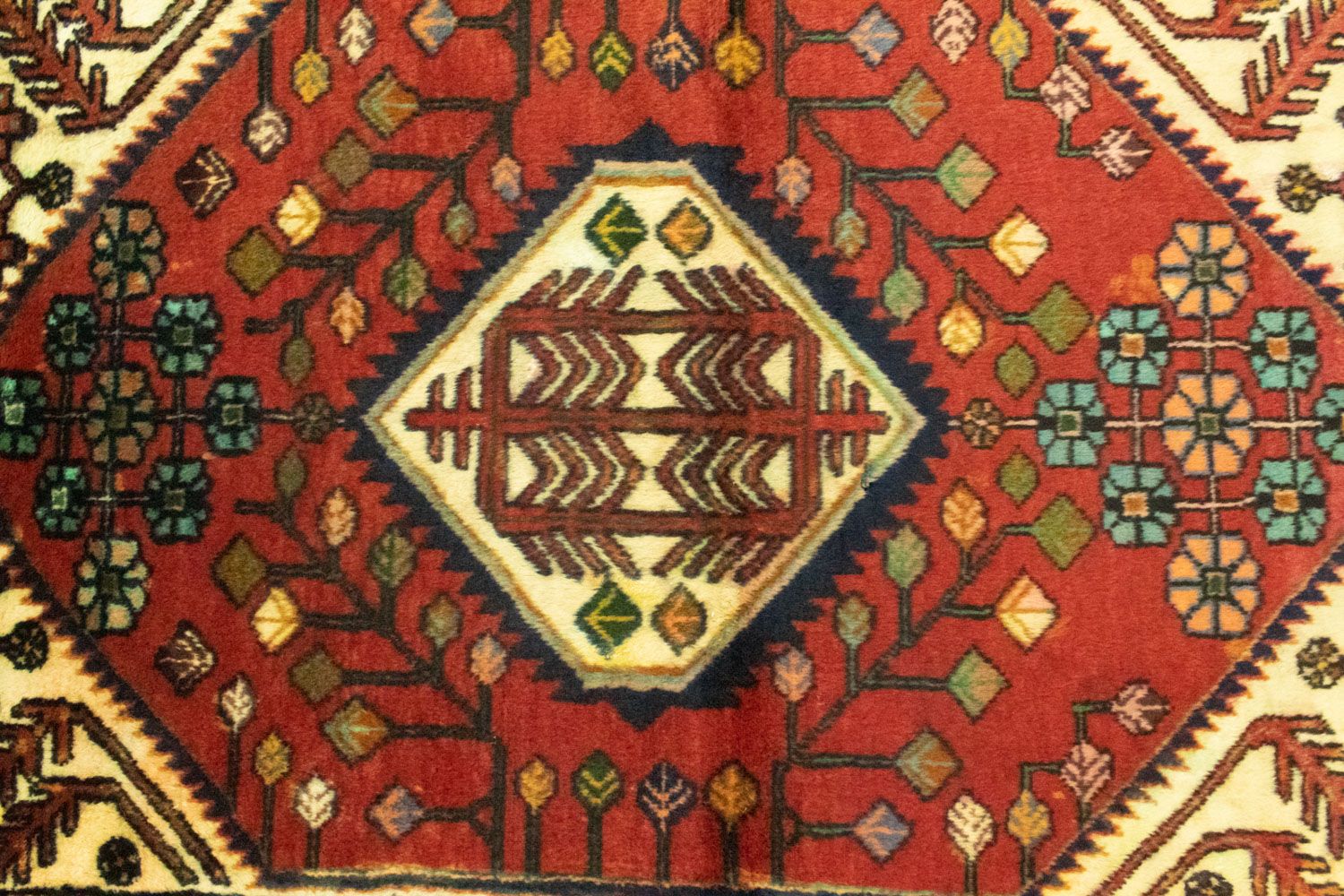 Persisk tæppe - Nomadisk - 143 x 106 cm - orange