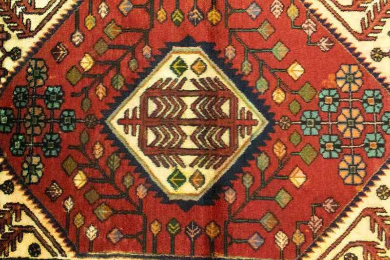 Persisk tæppe - Nomadisk - 143 x 106 cm - orange