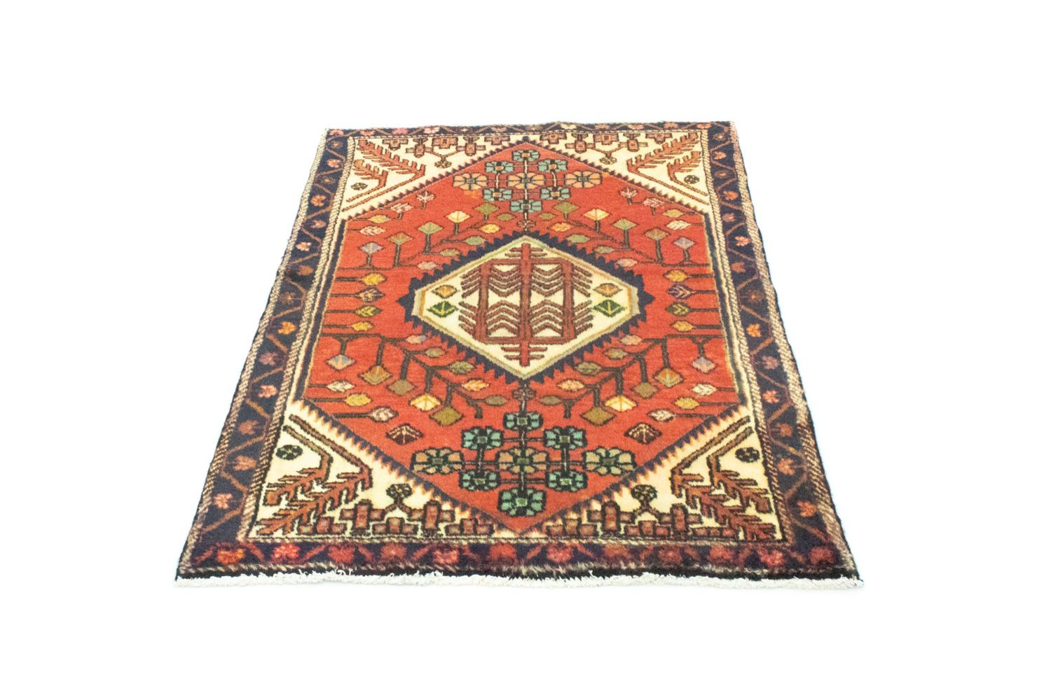 Persisk tæppe - Nomadisk - 143 x 106 cm - orange