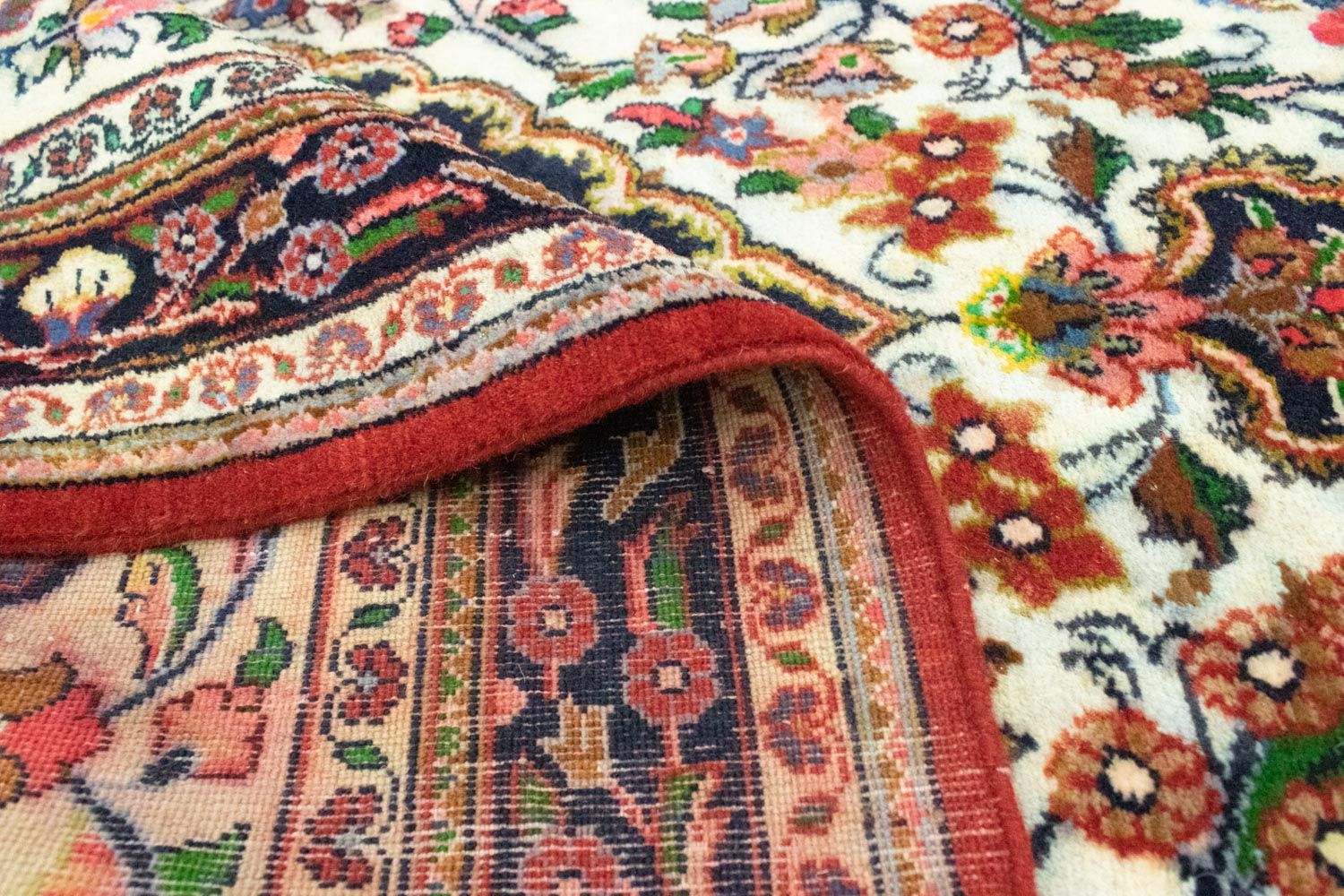 Persisk tæppe - Ghom - 145 x 102 cm - beige
