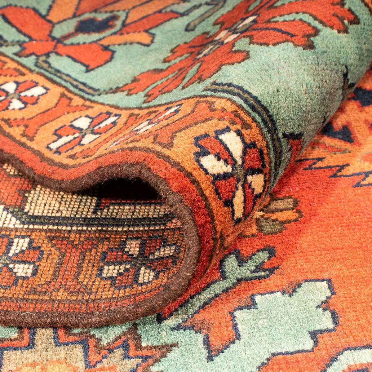 Afghansk tæppe - Hatshlu - 273 x 213 cm - lysrød