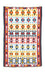 Kelim-tæppe - gammelt - 150 x 94 cm - beige