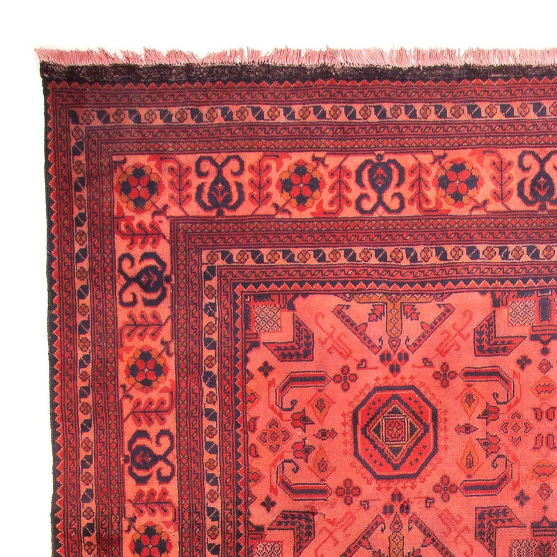 Afghansk tæppe - Hatshlu - 290 x 200 cm - rød