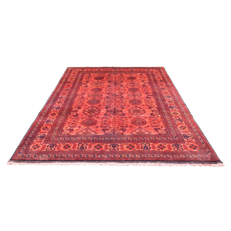 Afghansk tæppe - Hatshlu - 290 x 200 cm - rød