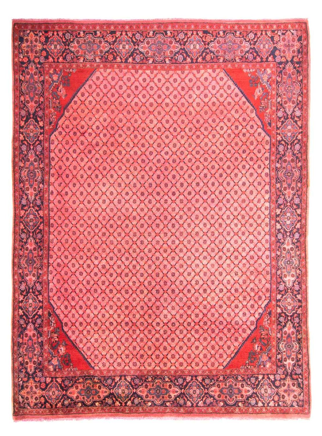 Persisk tæppe - Nomadisk - 290 x 210 cm - lysrød