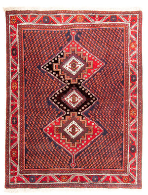 Persisk tæppe - Nomadisk - 205 x 164 cm - rød