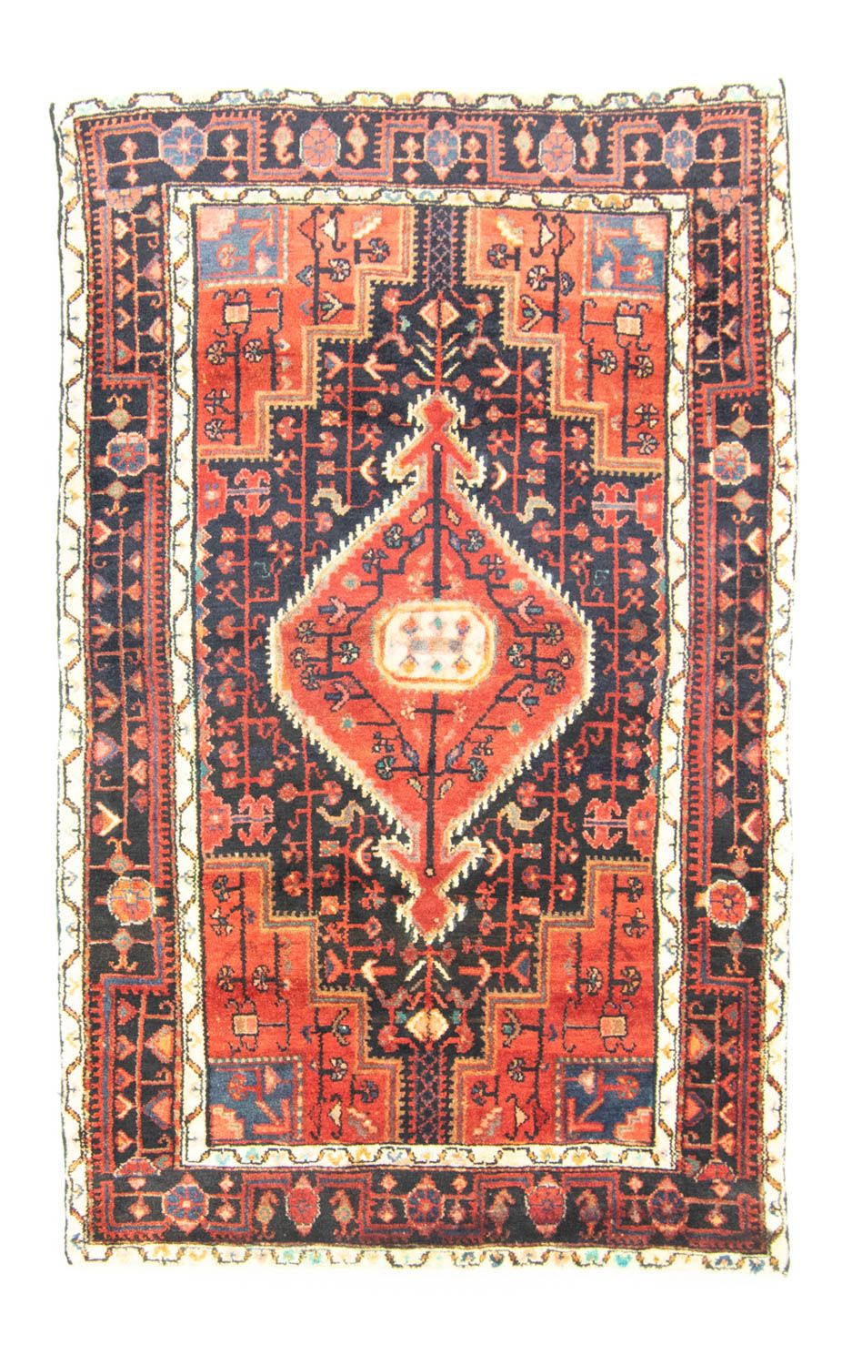 Persisk tæppe - Nomadisk - 193 x 120 cm - orange