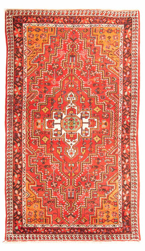 Persisk tæppe - Nomadisk - 234 x 151 cm - lysrød