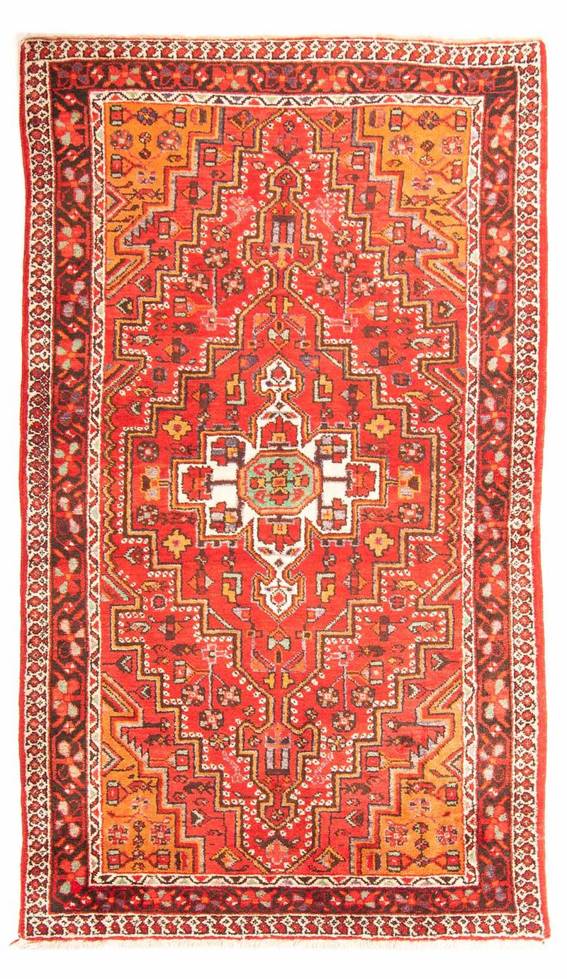 Persisk tæppe - Nomadisk - 234 x 151 cm - lysrød