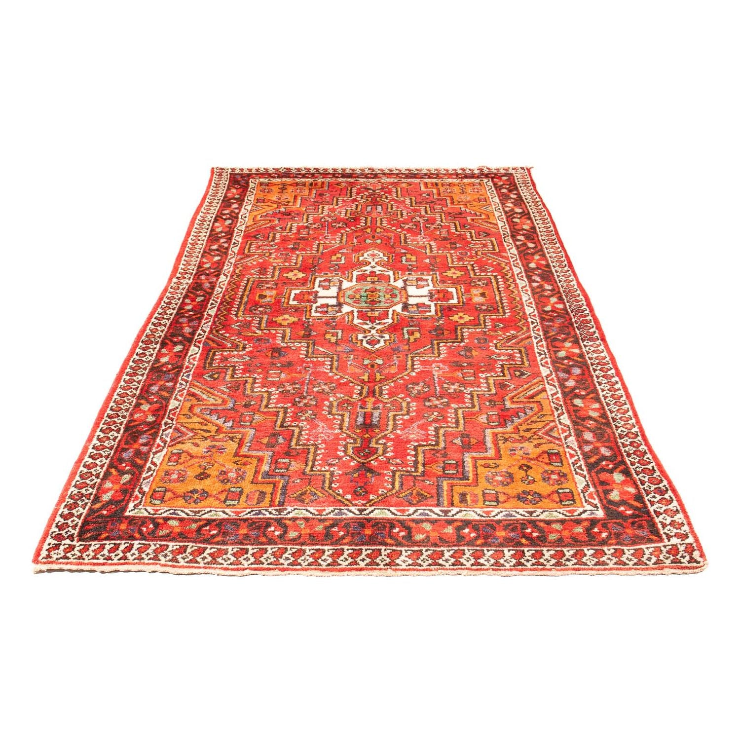 Persisk tæppe - Nomadisk - 234 x 151 cm - lysrød
