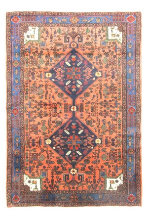 Persisk tæppe - Nomadisk - 222 x 154 cm - orange