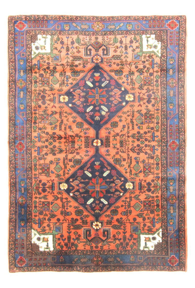 Persisk tæppe - Nomadisk - 222 x 154 cm - orange