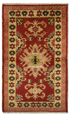 Orientalsk tæppe - 151 x 90 cm - rød